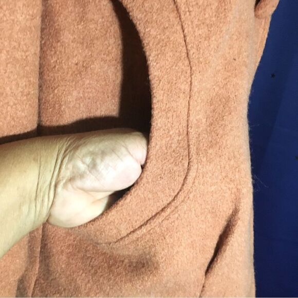 Cunkouyiyi Soft Orange Brick Coat Size M - Picture 12 of 16